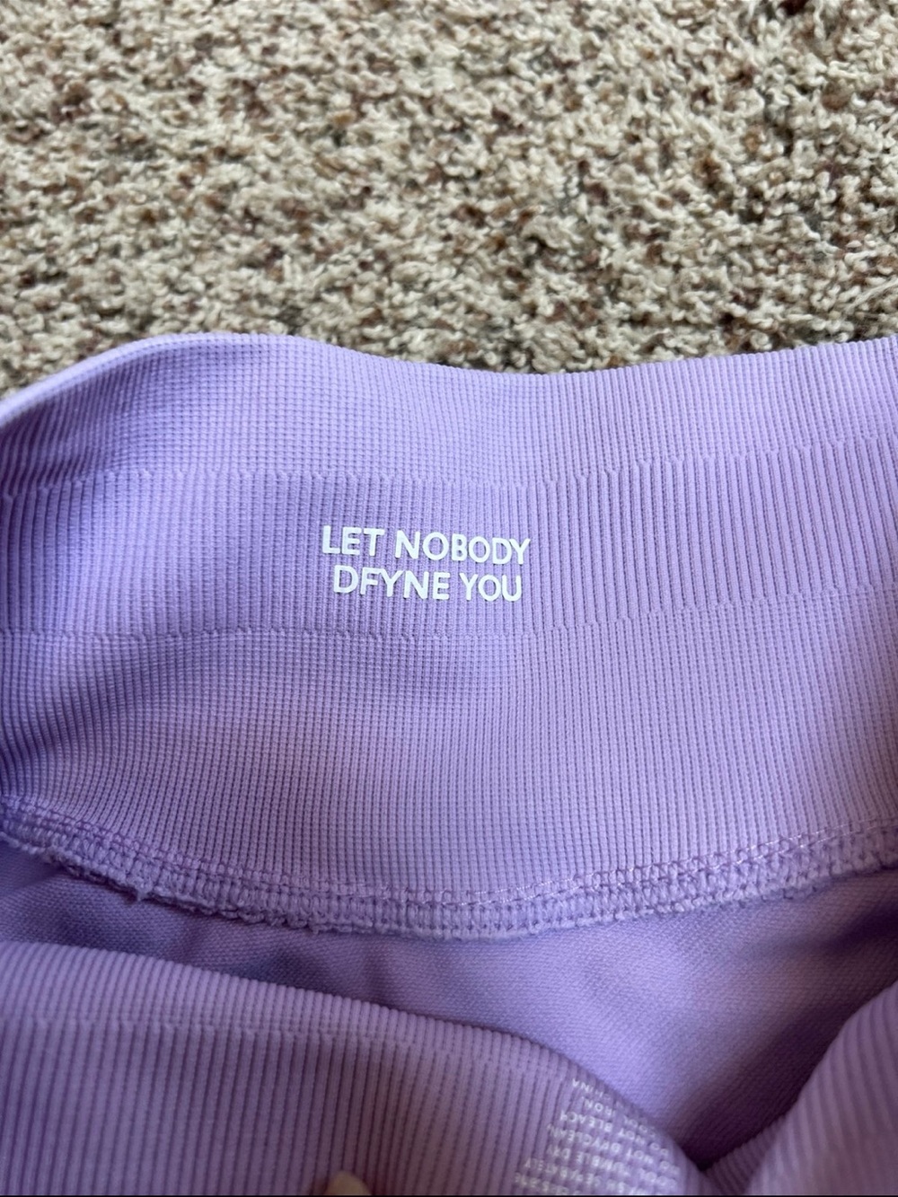 DFYNE Lavender Purple Seamless High Waisted Sculpting Gym Shorts size medium - Picture 11 of 12